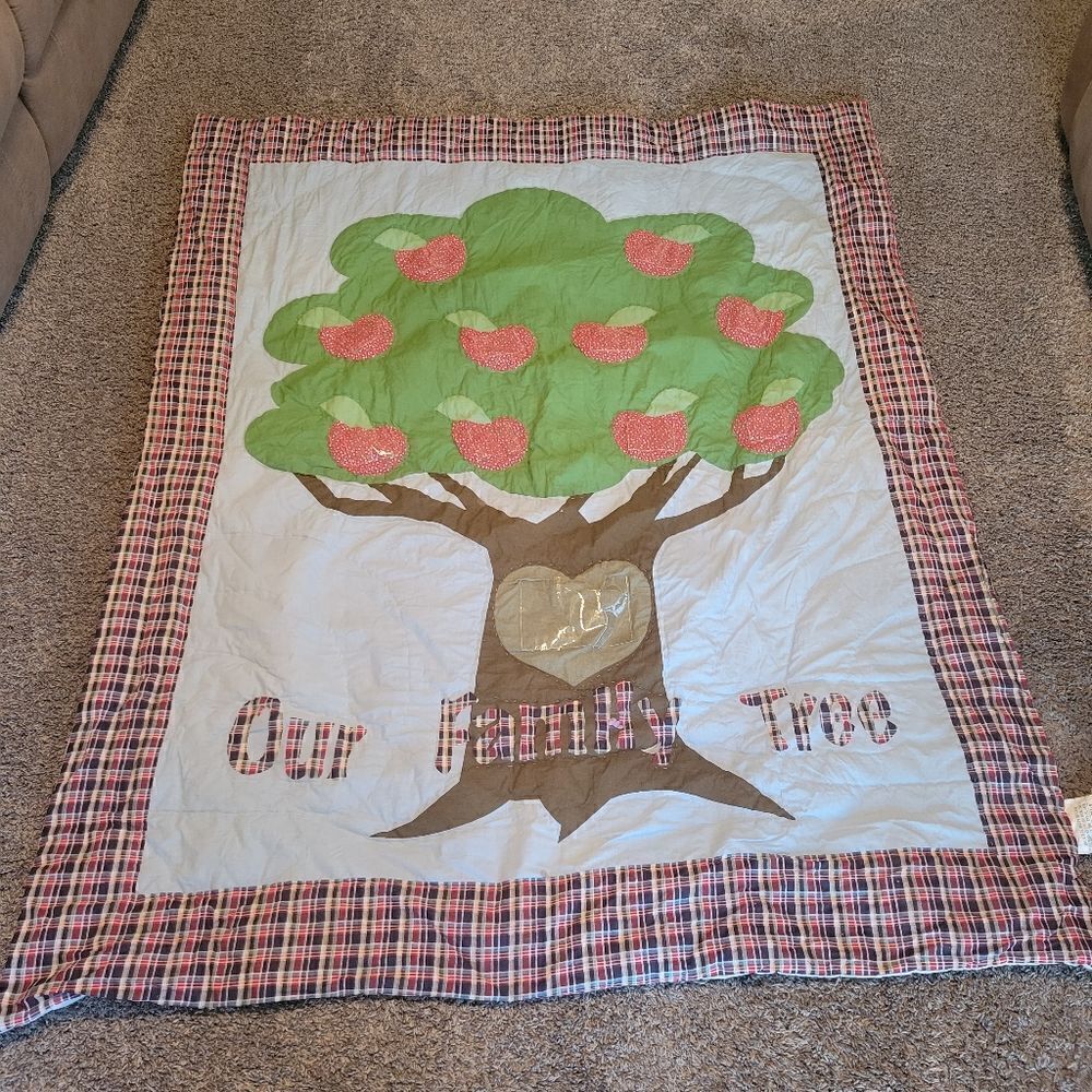 Quilted Photo Throw Our Family Tree Photo Inserts New Family Pictures Gift